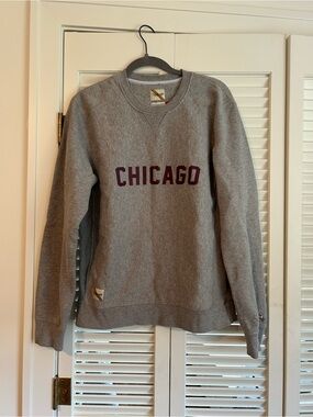 Tracksmith Crewneck Chicago Marathon Limited Edition Sweatshirt Grey Size Medium